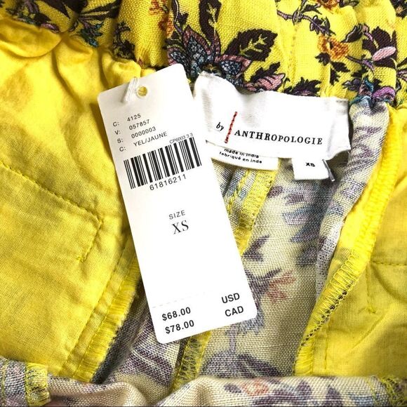 ANTHROPOLOGIE HIGH WAIST SELF TIE BELT PLEATED FRONT LINEN BLEND SHORTS NWT - Picture 10 of 10